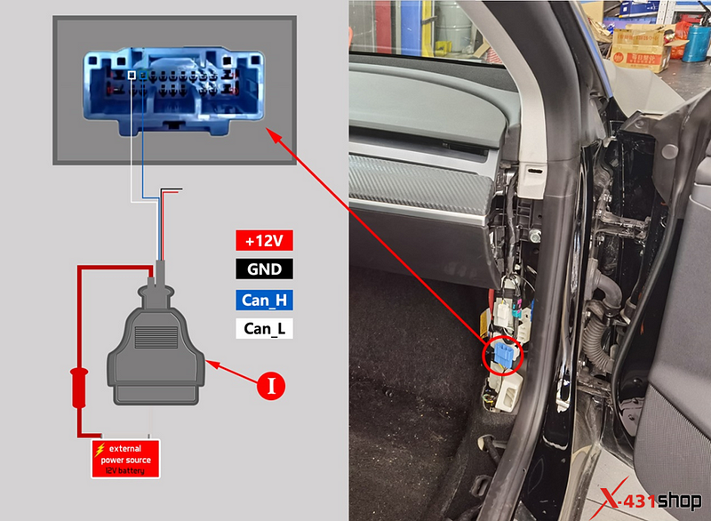 Launch X431 Tesla Cables Function and Wiring