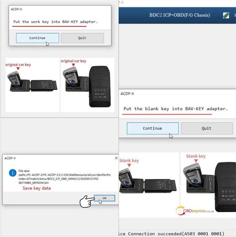 Yanhua ACDP and Module 38 Program BMW G Chassis BDC2 Key