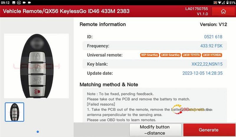 Nissan Anti-Theft Key Matching with Launch X431 IMMO Plus and X431 Key Programmer