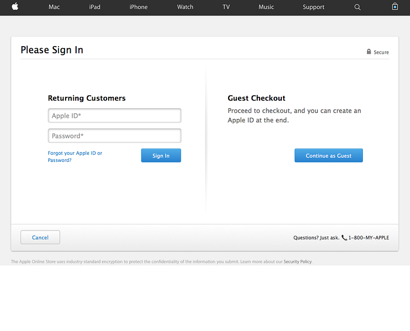 Sign In Webpage