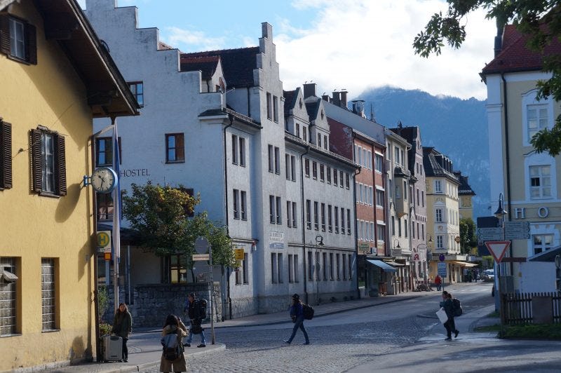 a street in Fussen Germany