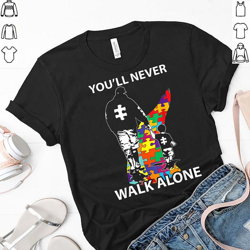 Official You Ll Never Walk Alone Autism Awareness Shirts Blowteeshopna Over Blog Com