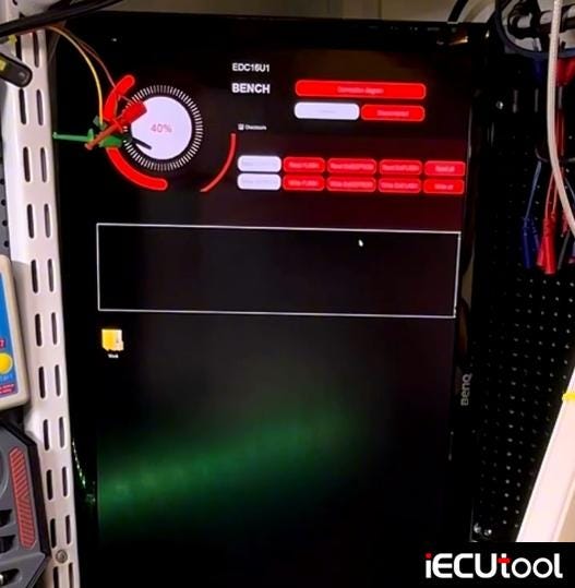 FormulaFlash Clone VW EDC16U1 ECU on Bench