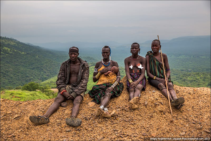 Mursi tribe, Ethiopia / Племя мурси в Эфиопии