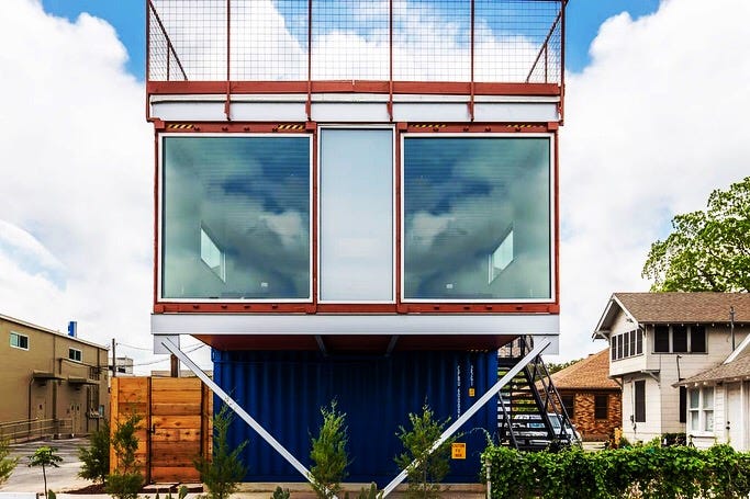 You can have a Shipping Container Home experience in Fort Worth, Texas by renting this amazing property on AirBNB
