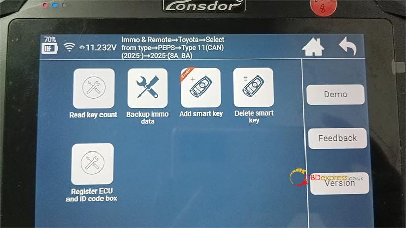 Lonsdor K518 Proを使用して2025+ Lexus 8A-B6キーを追加する方法