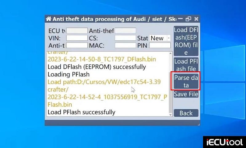 How to Read VW EDC17C54 ECU CS and PIN with CG FC200