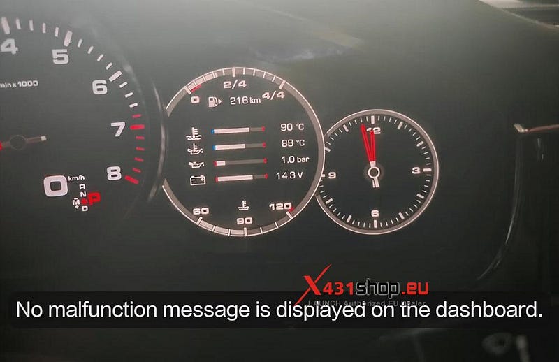 LAUNCH X431 PAD_Spoiler Adaptation on 2017 Porsche Panamera