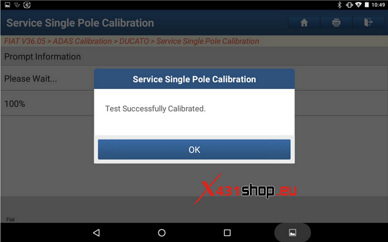 LAUNCH-X431_Fiat ADAS Front Camera Calibration Guide