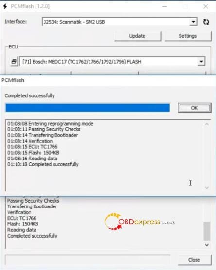 KTM200 software V1.2.0 installation process