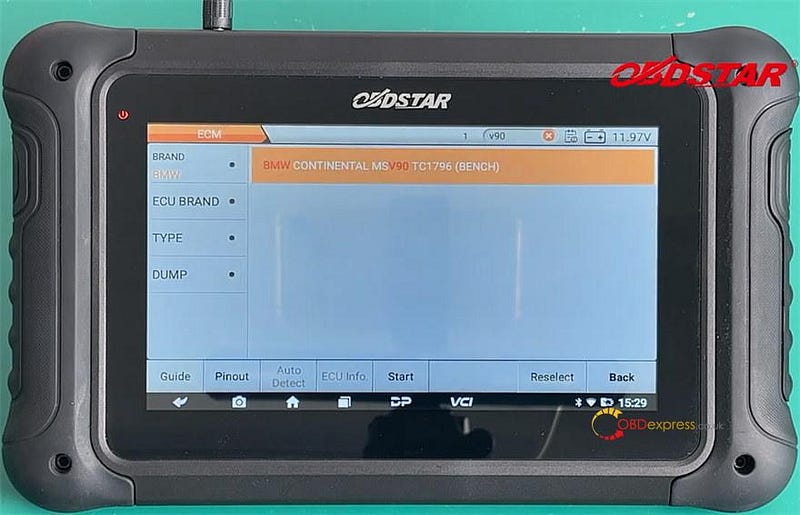 BMW MSV90 Clone and Read ISN Code with OBDSTAR DC706