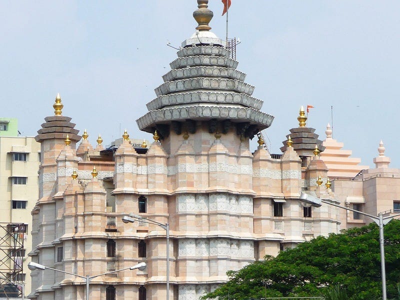 Top view of Siddhivinayak Temple