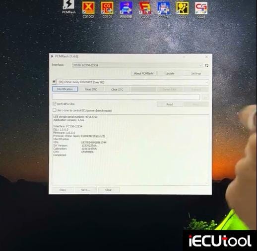 How to Read Geely Easy U2 ECU with FC200 J2534 and PCMFlash