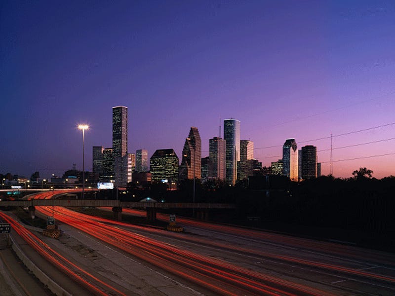 Cypress is outside Houston, Texas, pictured.