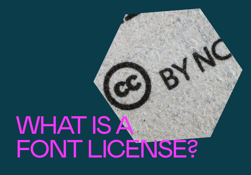 What is a font license?