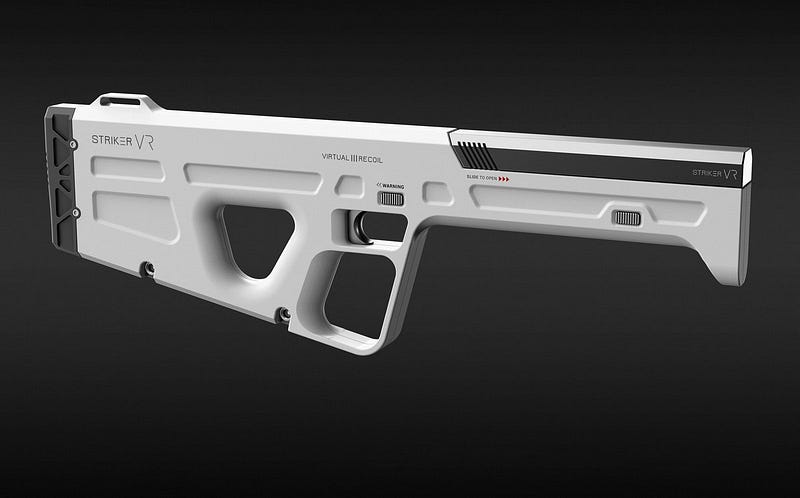 Striker's Infinity Arena V1 #VirtualReality gun takes FPS gaming to the next level. #gadgets