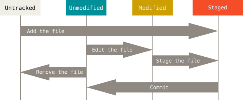 The lifecycle of the status of your files