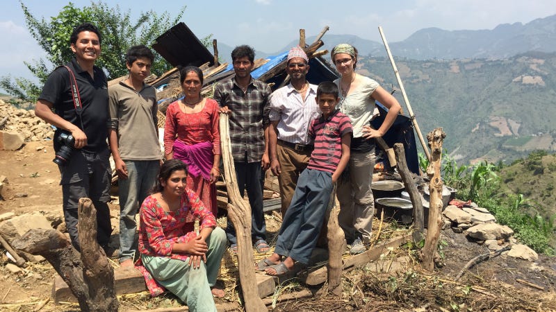 Elie and Oscar in Nepal_farmer storyMay 2015