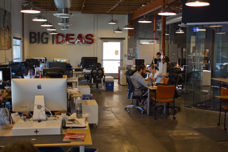 Photograph of the interior of CO+HOOTS