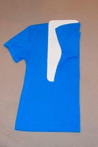 blue t-shirt