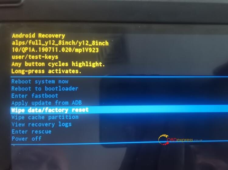 How to Reset LAUNCH-X431 IMMO Plus to Factory Settings