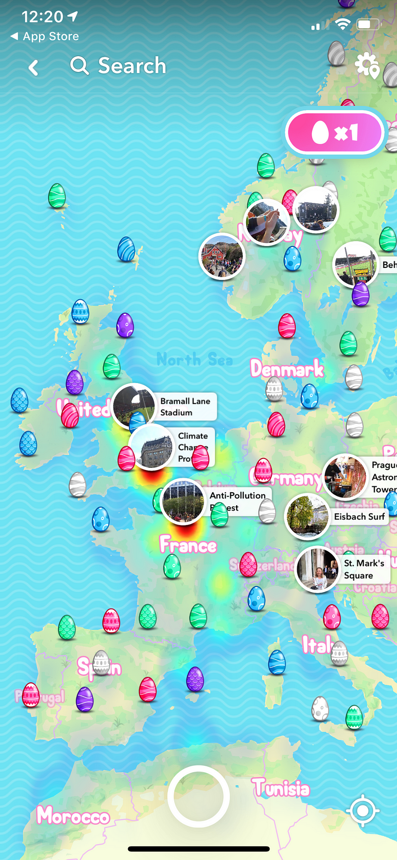 Snapchat’s 2019 Egg Hunt is on Points of interest