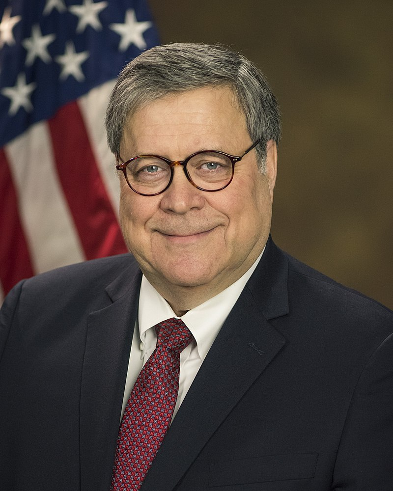 U.S. Attorney General William Barr Portrait Photo