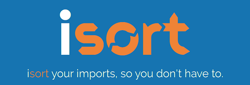 The isort logo consists of the text isort and below it the text isort your import, so you don’t have to.