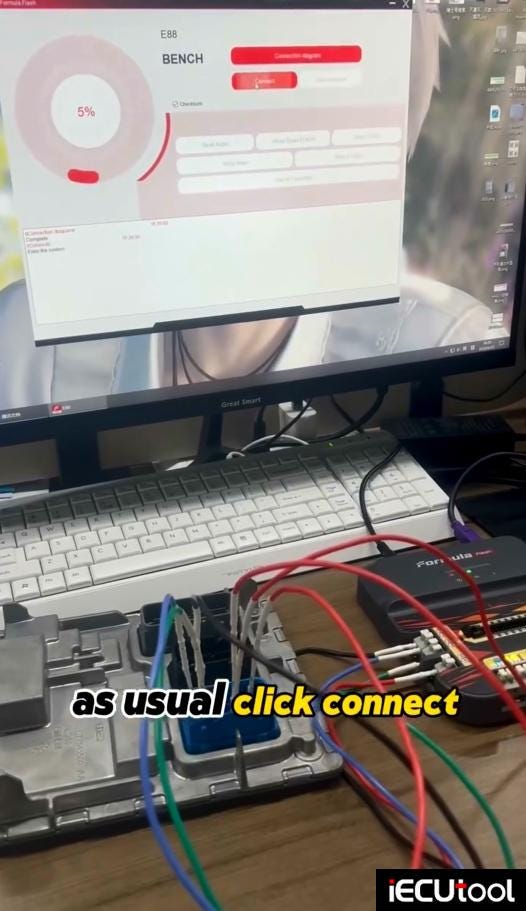 FormulaFlash Read and Write GM E88 ECM on Bench