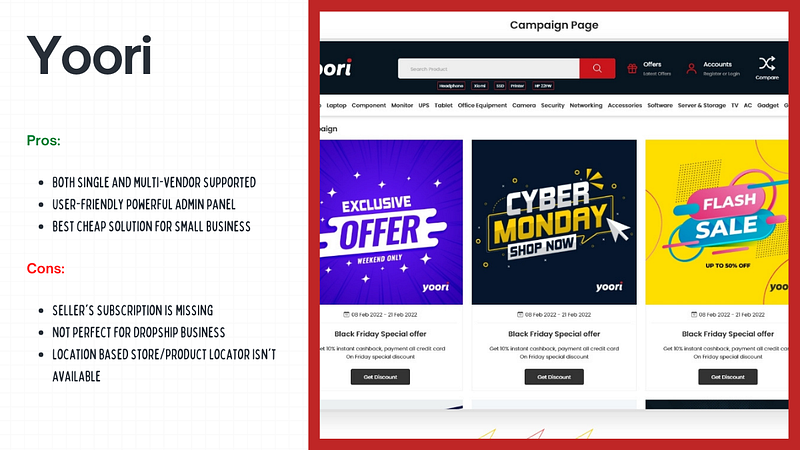 Yoori- pwa eCommerce CMS
