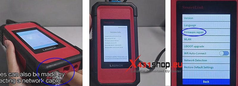 LAUNCH SmartLinkファームウェアの修復方法