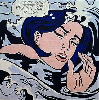 Drowning girl roy lichtenstein essay