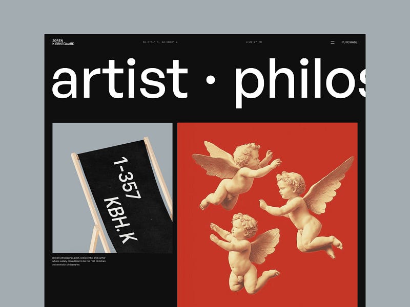 Kierkegaard — Portfolio Website Template