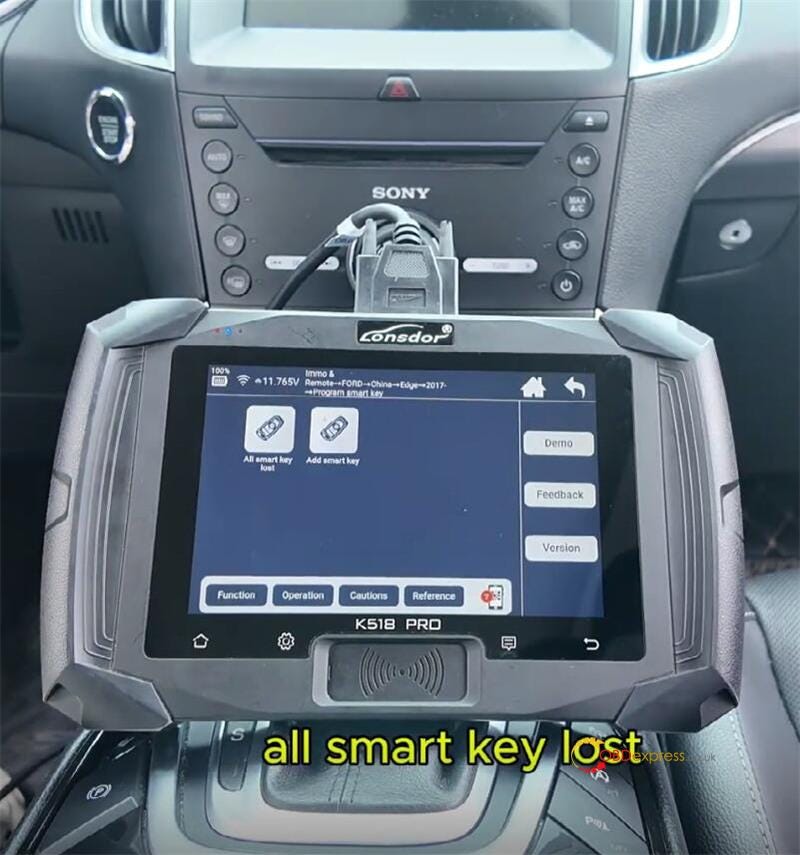 Lonsdor K518 PRO All Key Lost Programming for 2017 Ford Edge