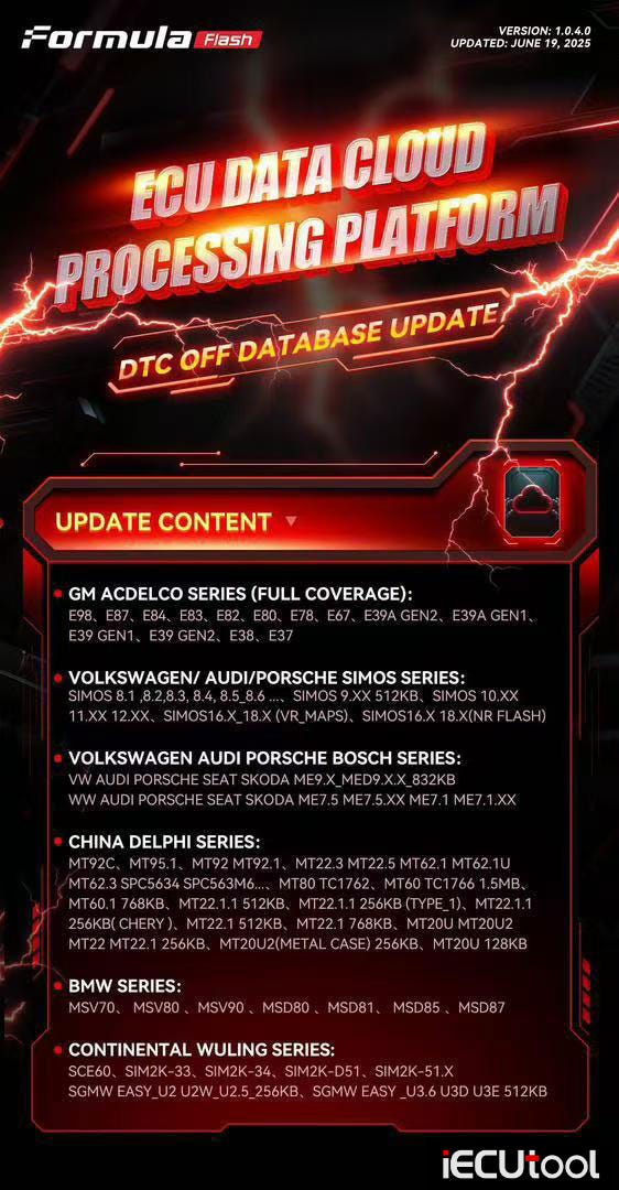 FormulaFlash Adds DTC OFF for GM and VW ECUs