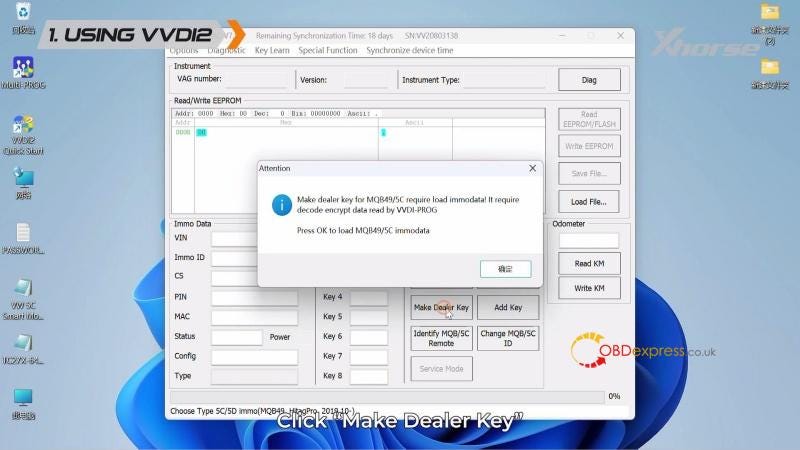 How to Generate VW MQB49 5C 5D Dealer Key with VVDI2 or Key Tool MIDI