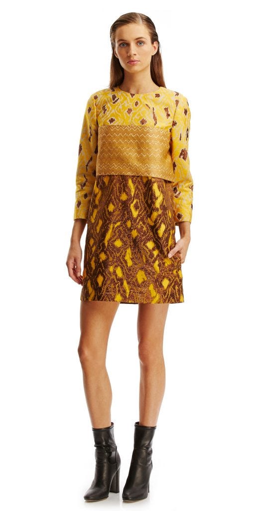 Scanlan & Theodore Metallic Brocade Dress | Adelaide Racing Carnival 2016 | Track Mode | dresses for the races