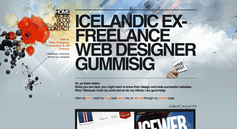 large typography - Modern web design elements