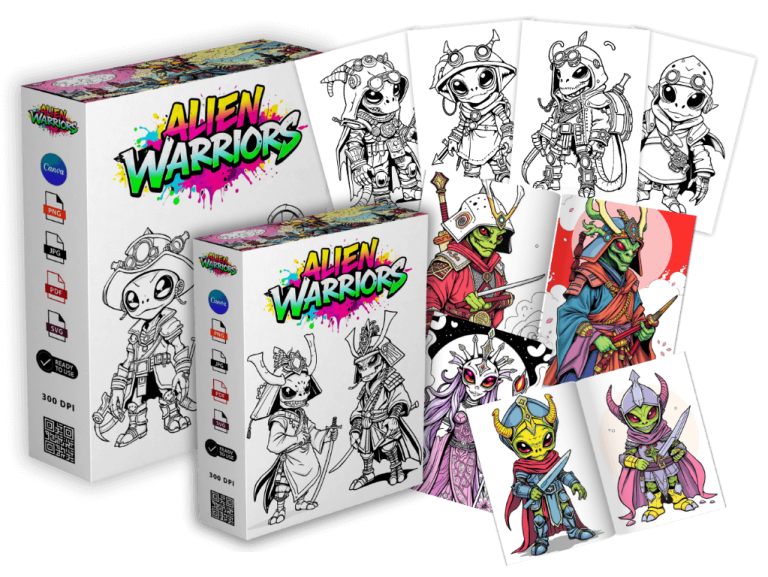 Alien Warriors Coloring Pack PLR Review