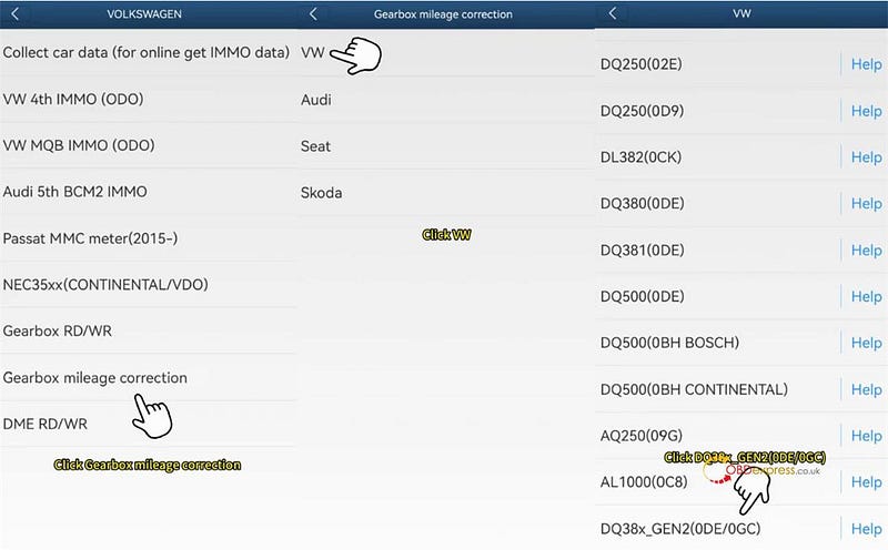 Yanhua ACDP2 with Module 45 Correct VW DQ38x_GEN2 Mileage