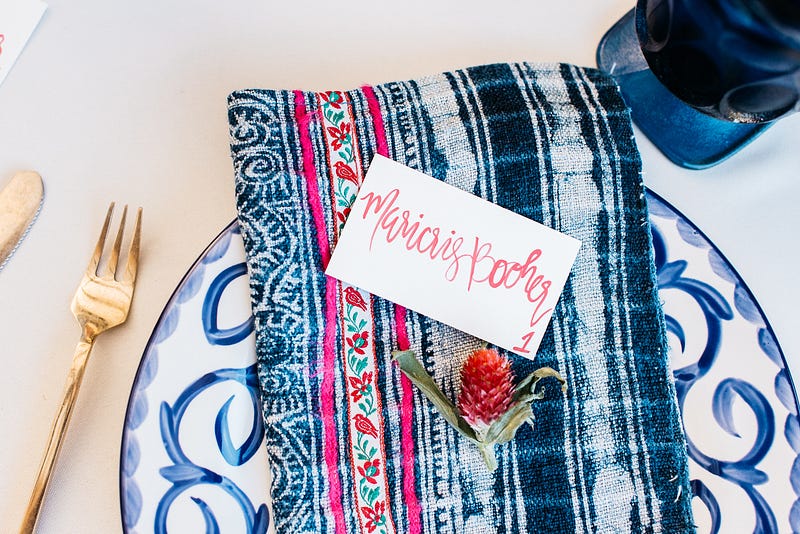 place setting - http://ruffledblog.com/fiesta-inspired-san-diego-wedding