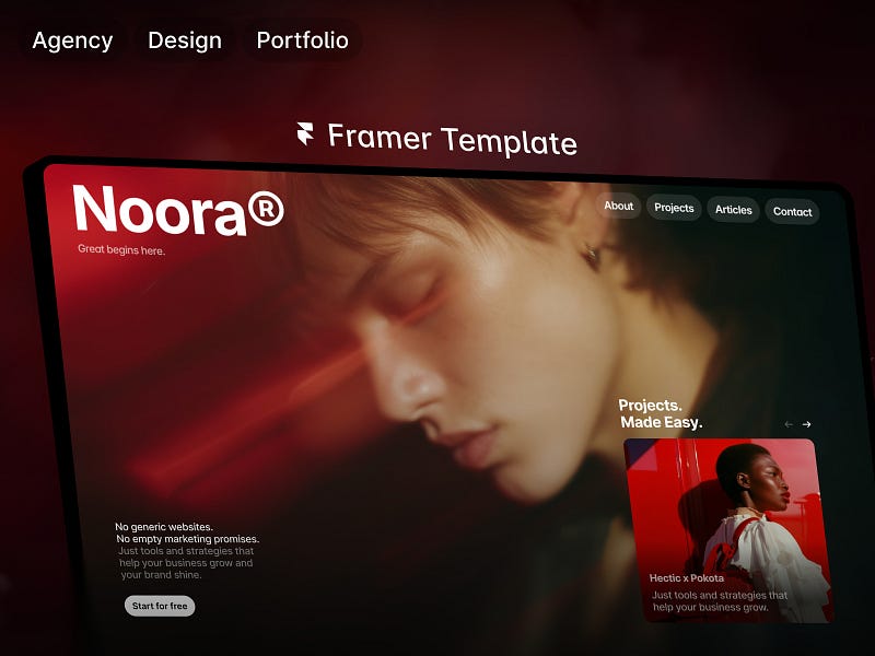Noora — Design Agency Template