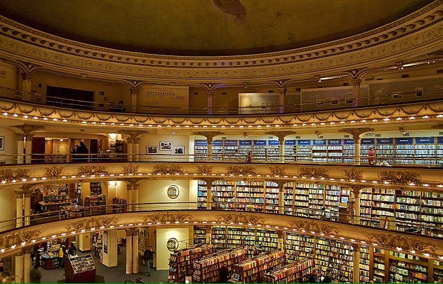 Interior de una librería