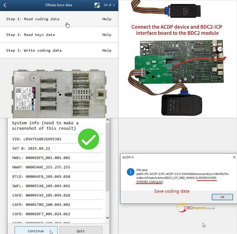 Yanhua ACDP and Module 38 Program BMW G Chassis BDC2 Key