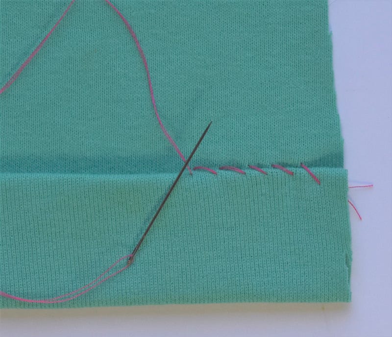 Sometimes it's easier and faster to do sew by hand - this handy guide will show you how hand sewing the hem stitch, which is useful for hemming pants.