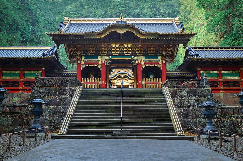 Another gate at Nikko’s Taiyuin-byo, the mausoleum of Tokugawa Iemitsu