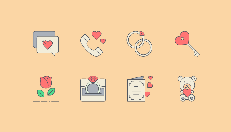 Love Is In the Air Icons by Pixel Bazaar