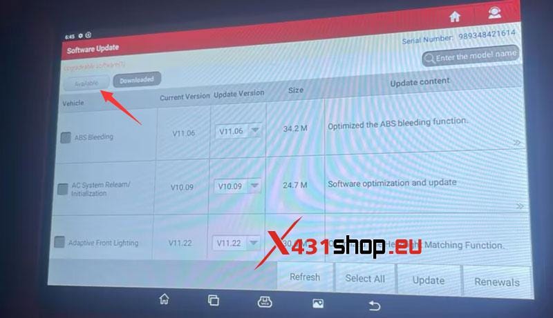 Get New Software after LAUNCH-X431 PRO5 Mall Purchase
