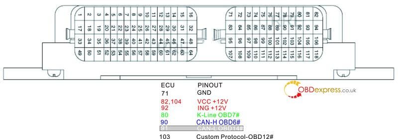 PCMtuner uses Bench mode to read ECUs that require OBD connection