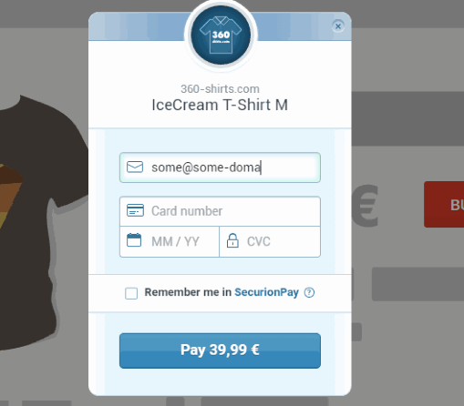 Payment Gateway Webpage
